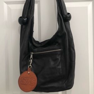 SEE BY CHLOE Black Leather Shoulder Tote!